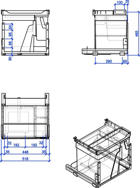 Actual product image Peka Metall Sweepingsystem OekoComplet 40+6+1.2 (40 l)