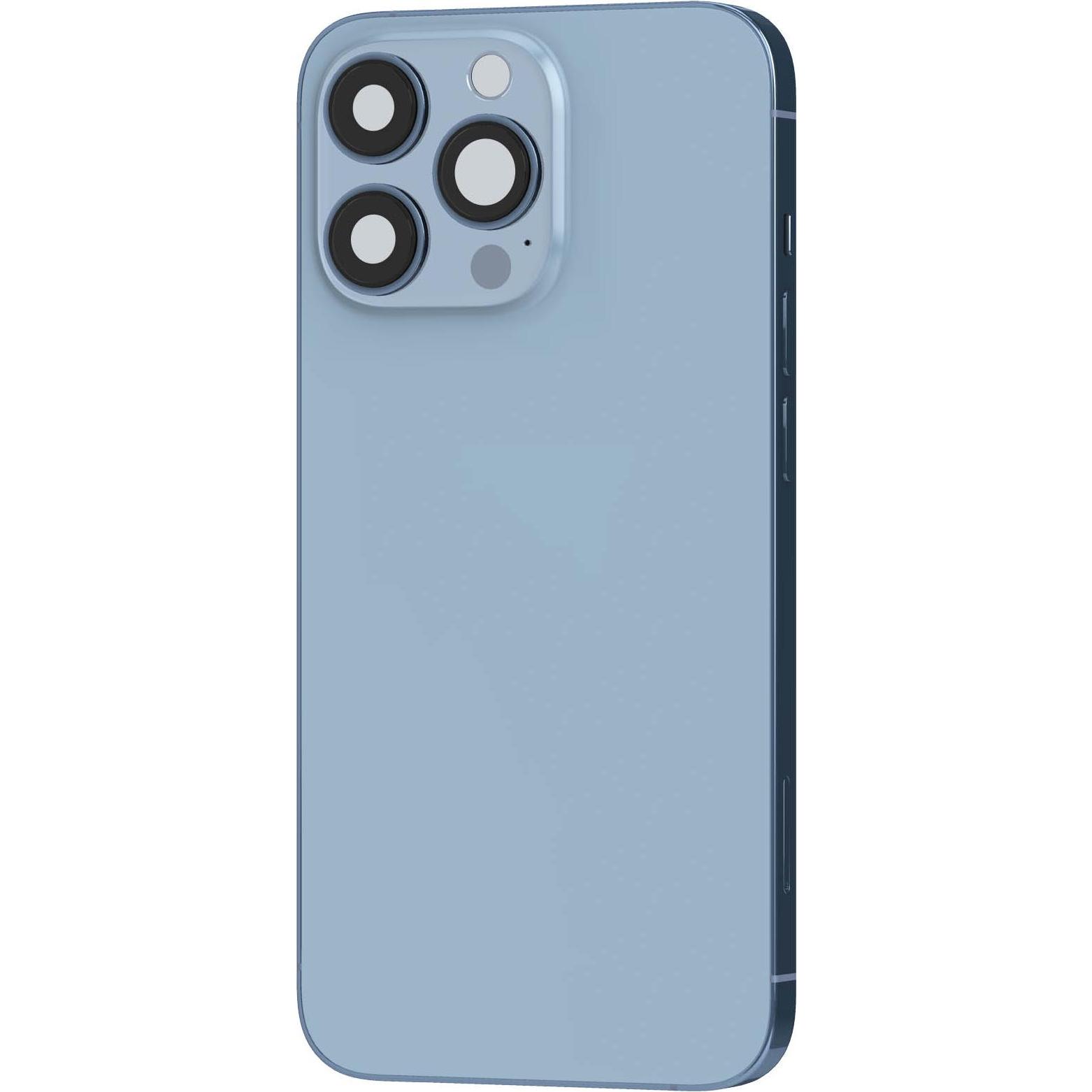 Clappio Gehäuse + Akkudeckel Ersatzteil (iPhone 13 Pro Max), Mobilgerät Ersatzteile, Blau