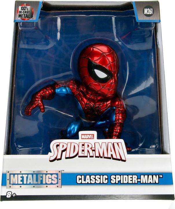 Actual product image Jada Marvel 4" Classic Spiderman Figure