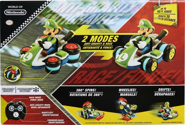 Produktbild Jakks Pacific Super Mario - Mario Kart Mini RC Racer - Luigi