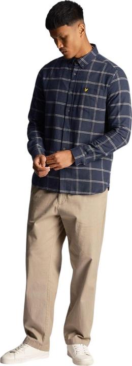 Actual product image Lyle and Scott Mens Windowpane Check Shirt (M)