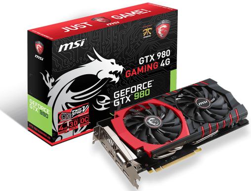 Produktbild MSI GeForce GTX 980 GAMING 4G (4 GB)
