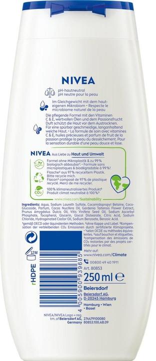 Produktbild NIVEA Passion Fruit & Monoi Oil Pflegedusche (250 ml)