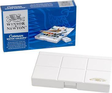 Actual product image Winsor & Newton Cotman watercolour deluxe pocketbox 19pcs