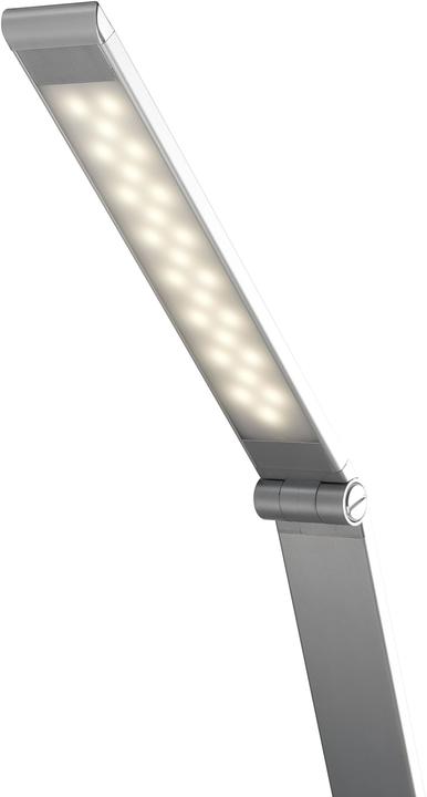 Produktbild Alco Albert 924-28 - LED Schreibtisch-/ Arbeitsplatzleuchte mit Standfuss, silber, in 3 Stufen dimmba (400 lm)