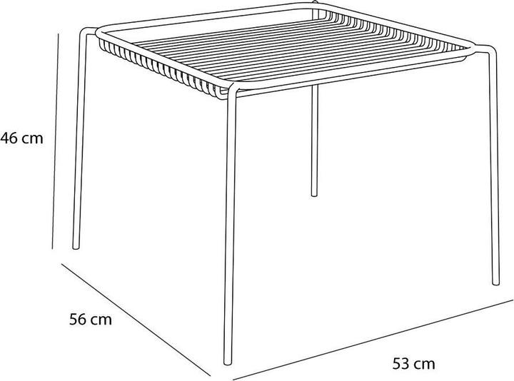 Actual product image Hübsch String Side Table Black