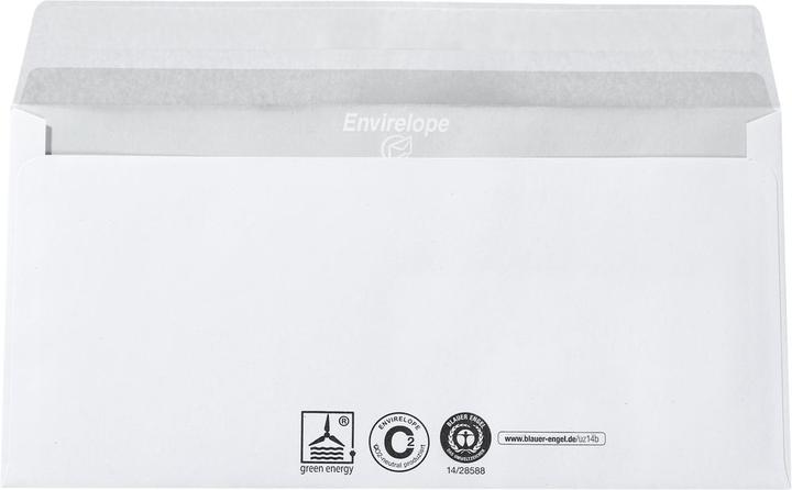 Actual product image Mailmedia Envirelope envelopes DIN long without window white 1.000 pcs. (DIN long (11 x 22 cm), 1 x)