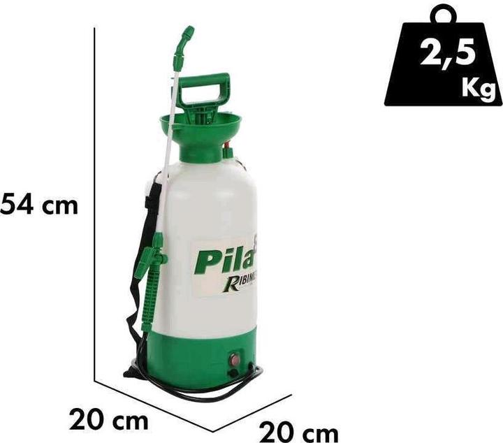 Produktbild Ribimex PILA 8 Akkubetriebene Rückensprühpumpe 8 Liter 12 V4 Ah (8 l)