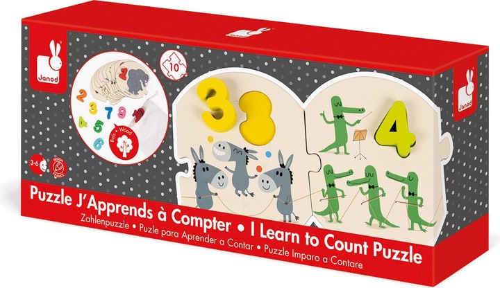 Actual product image Janod learn numbers (10 pieces)