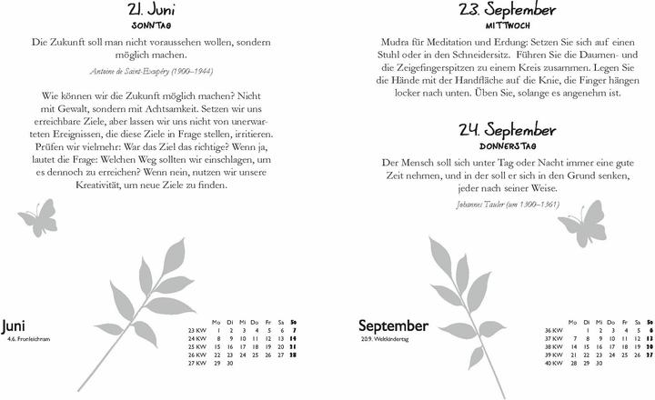 Produktbild Achtsamkeitskalender 2026. Der entspannte Abreisskalender