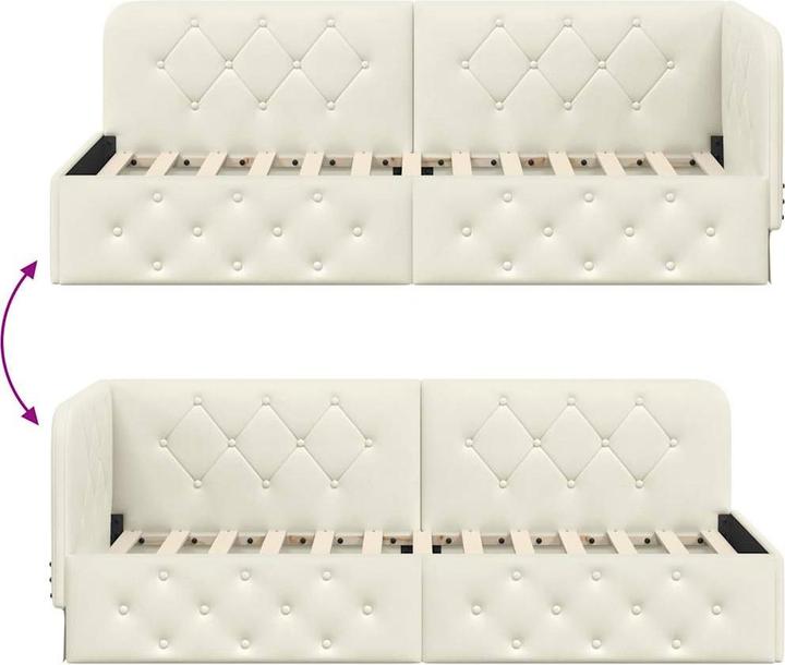 Image du produit vidaXL Eckbettgestell (80 x 200 cm)