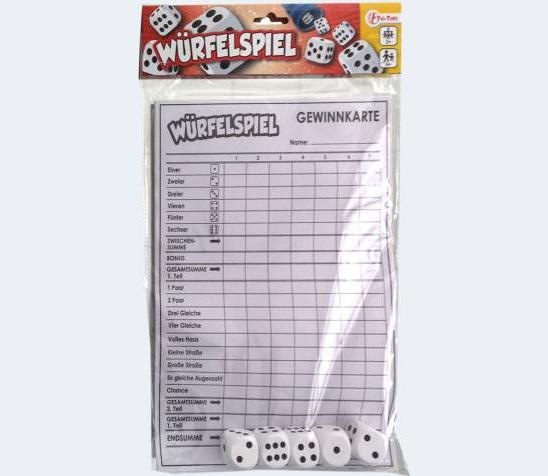 Produktbild Toi-Toys Mega Knobelblock Senioren Yatzy Knobbeln