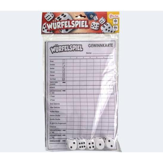 Toi-Toys Mega Knobelblock Senioren Yatzy Knobbeln
