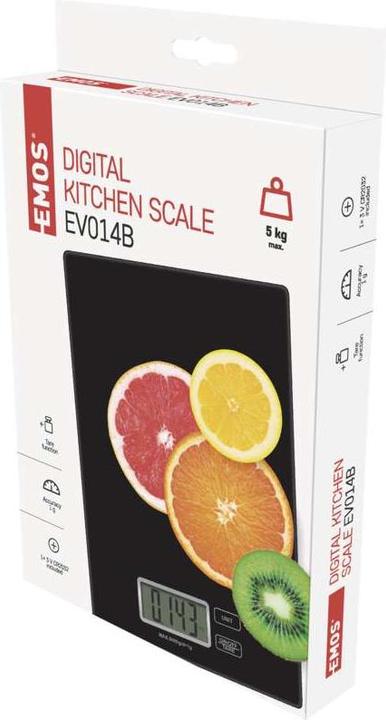 Actual product image Emos Digital kitchen scales EV014B black