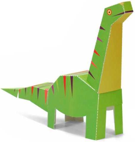 Actual product image Pukaca Paper toys. Maxi Diplodocus (6 x)