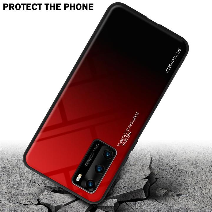 Produktbild Cadorabo TPU 2 Farben Glas Cover (Huawei P40)