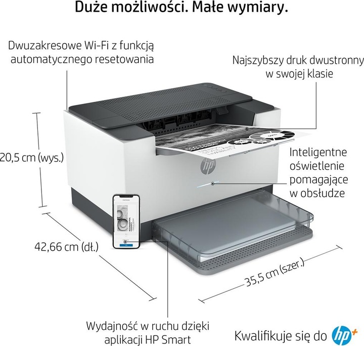 Image du produit HP LaserJet M209dwe - imprimante - n/b - recto-verso (Laser, Noir et blanc)