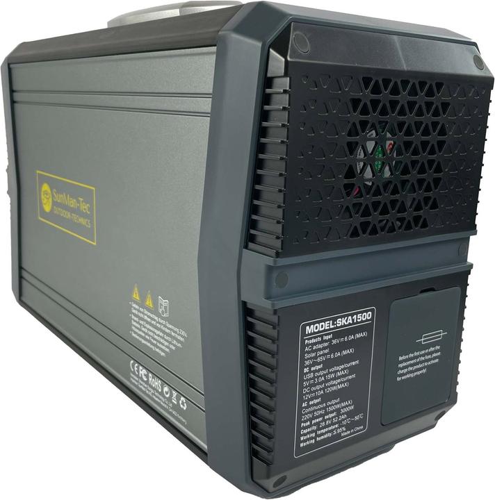 Actual product image Sunman-Tec SKA1500 (1503 Wh, 14.30 kg)