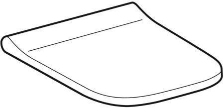 Actual product image Geberit Keramag / WC seat Smyle Square white Antibacterial with soft-closing mechanism 500687011