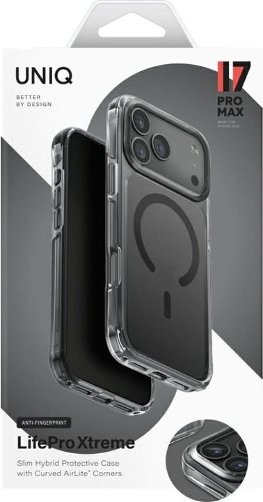 Produktbild Uniq LifePro Xtreme Case for iPhone 17 Pro Max Magclick Charging Black (Apple iPhone 17 Pro Max)