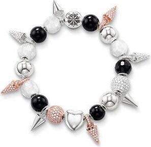 Actual product image Hermex charm bracelet silver plated - 19cm (19 cm, Metal alloy)