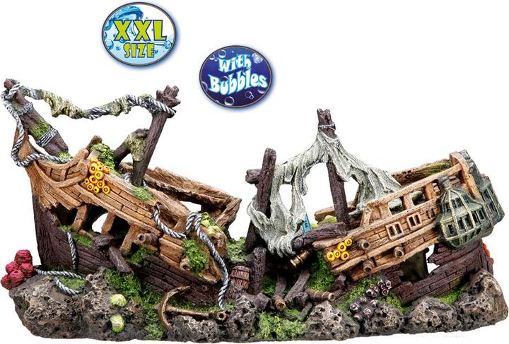 Actual product image Nobby Aqua Ornaments BATTLE SHIP XXL (Embellishment, other items)