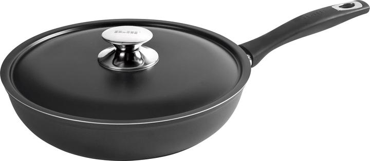 Image du produit Ibili Poêle avec couvercle New Induplus 26 cm Idéal pour retourner les tortillas (Poêle à frire, Acier inoxydable)