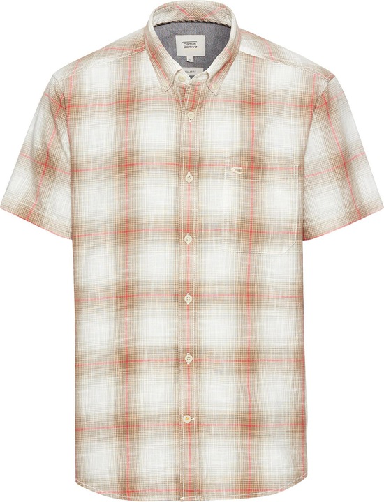 Image du produit Camel Active Kariertes Kurzarmhemd aus reiner Baumwolle (XL)