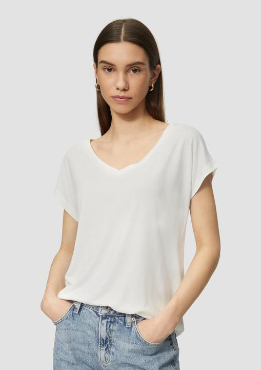 Image du produit S.Oliver T-Shirt Locker geschnittenes T-Shirt im Modalmix (XS)