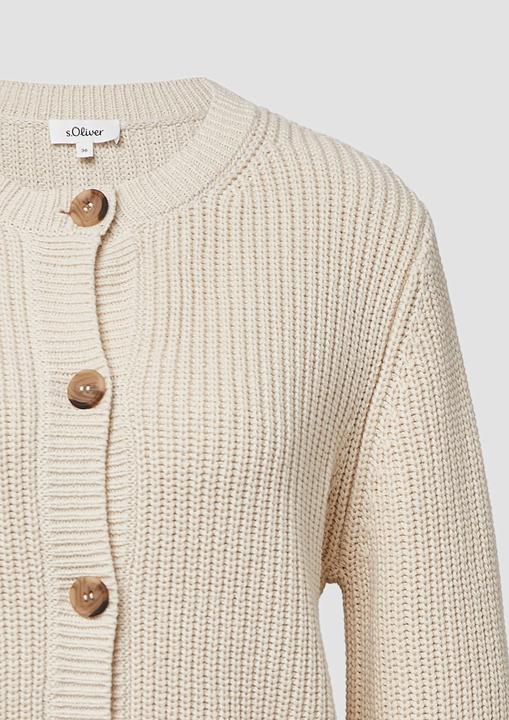 Produktbild s.Oliver Strickjacke Cardigan aus Baumwollmix in Ripp-Optik (44)