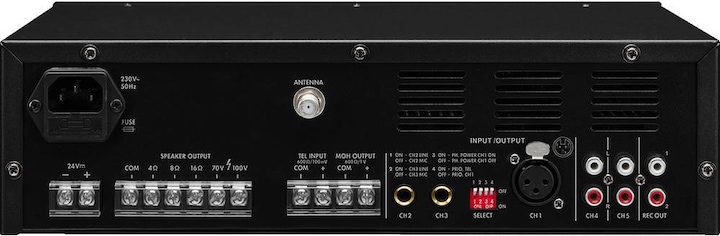 Actual product image Monacor ELA mono class D mixer amplifier 30 W, MP3, USB/SD, FM, DAB+, BT (Amplifier)