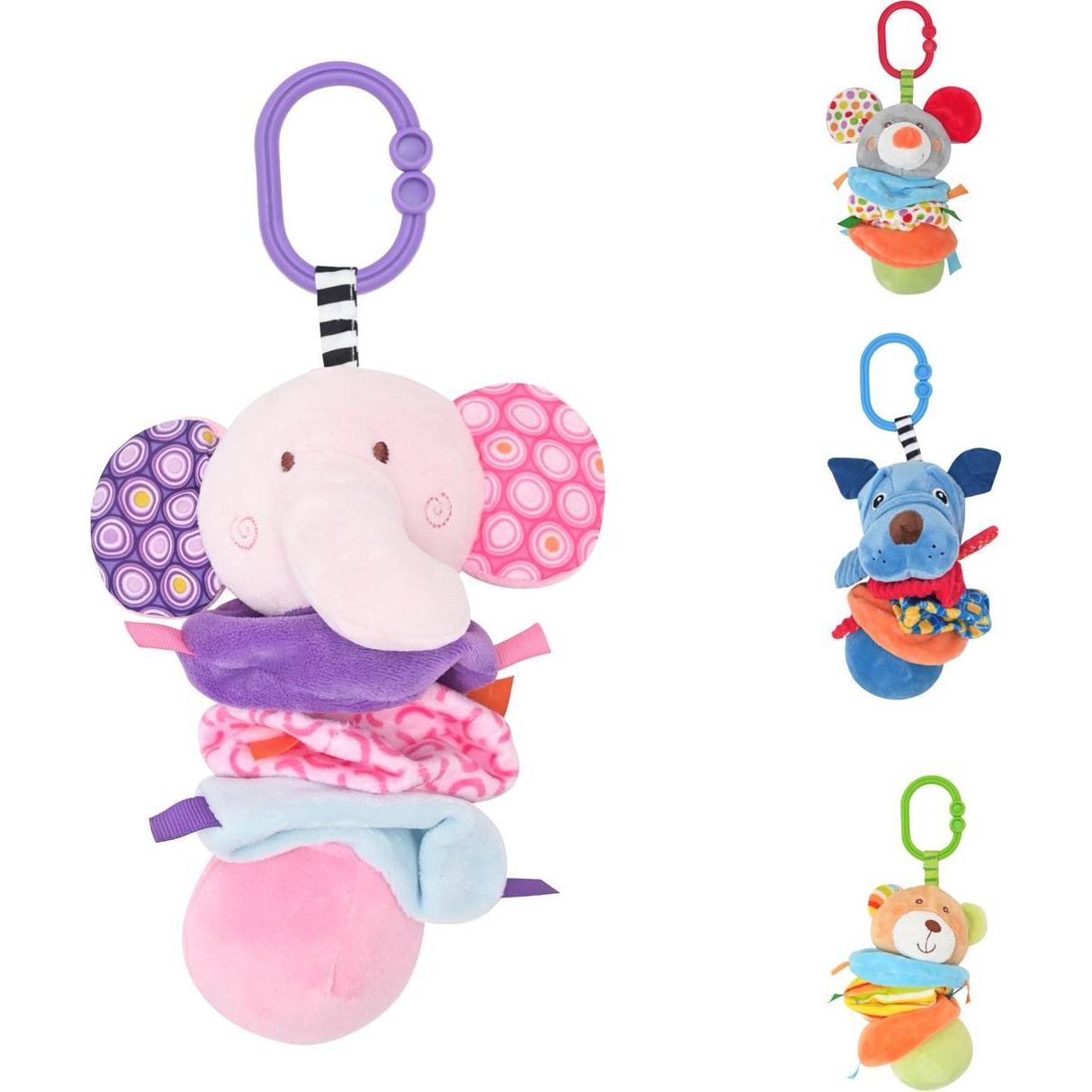 Lorelli, Kinderwagenspielzeug, Baby Plüschtier, Vibration