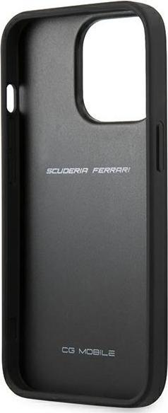 Actual product image Ferrari FESAXHCP13LBK iPhone 13 Pro/13 6.1" czarny/black hardcase On Track Carbon Stripe (Apple iPhone 13, Apple iPhone 13 Pro)