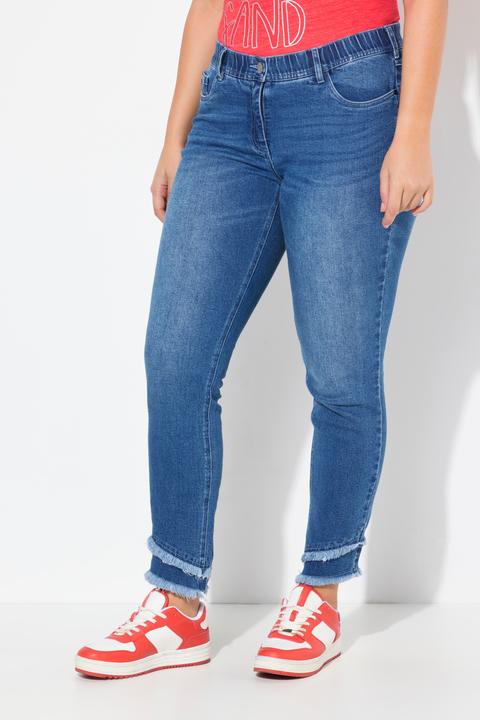 Actual product image Ulla Popken Double Fringe Hem Stretch Fit Jeans (42)
