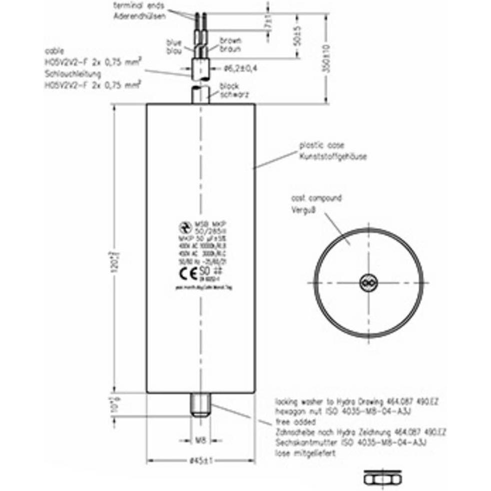 Thumbnail - Hydra MKP-Motorkondensatoren, Kondensator