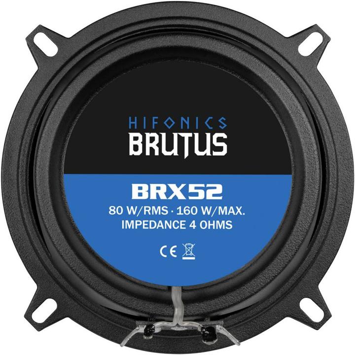 Produktbild Hifonics Brutus BRX52 13 cm 2 Wege Koaxsystem FLACH (1 Stk.)
