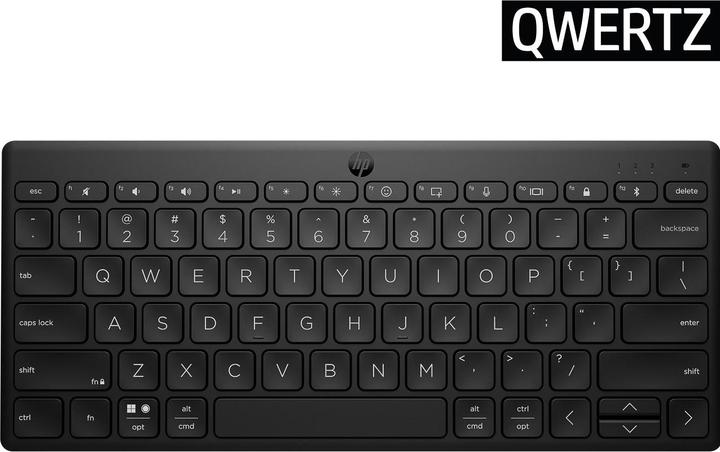 Actual product image HP 350 BLK Compact Multi-Device Keyboard GR (P) (DE, Wireless)