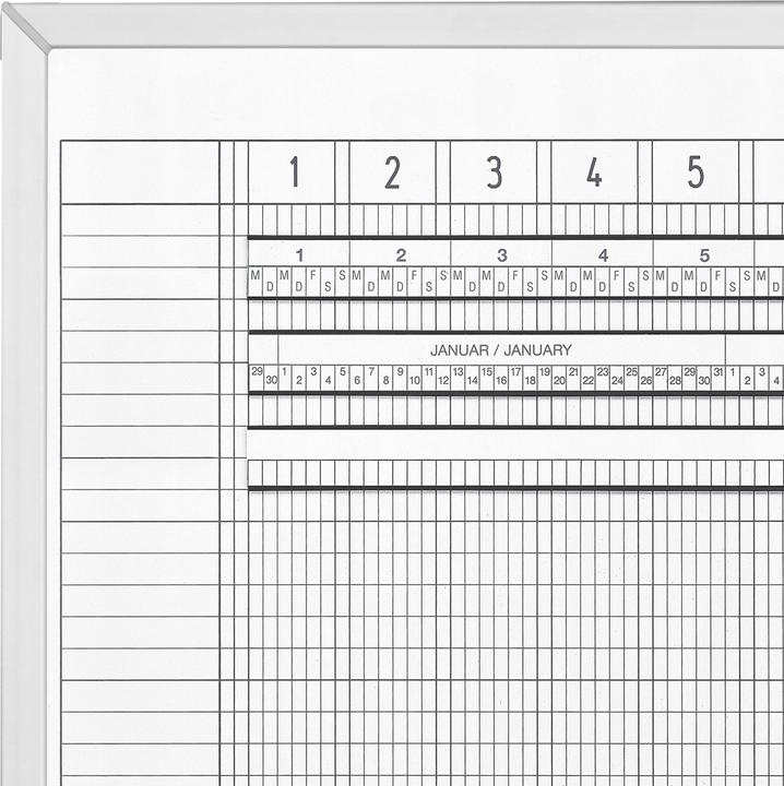 Immagine prodotto Magnetoplan Pianificatore di attività e vacanze, settimana di 7 giorni (200 x 100 cm)