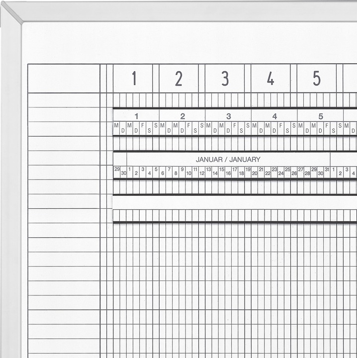 Produktbild Magnetoplan Aktivitäten- & Urlaubsplaner, 7-Tage-Woche (200 x 100 cm)