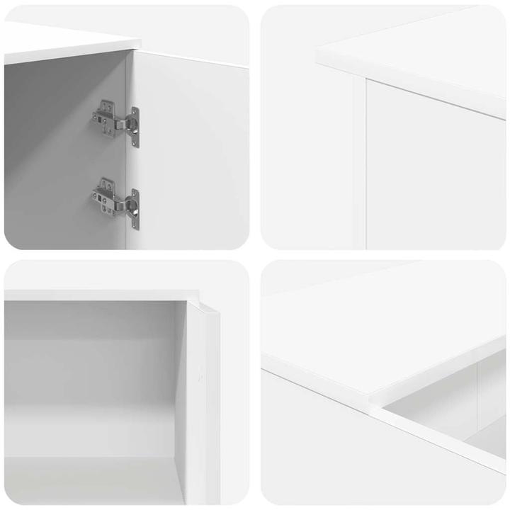 Image du produit VidaXL Comptoir d'accueil Blanc 155x50x103,5 cm Bois composite Comptoir d'accueil
