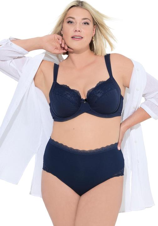 Produktbild Ulla Popken Maxislips, 3er-Pack, High Waist, Spitze, OEKO-TEX (42, 44)