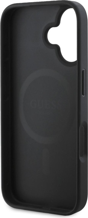 Produktbild Guess PU Leather 4G Big Love Logo MagSafe Case for iPhone 16 Black (Apple iPhone 16)