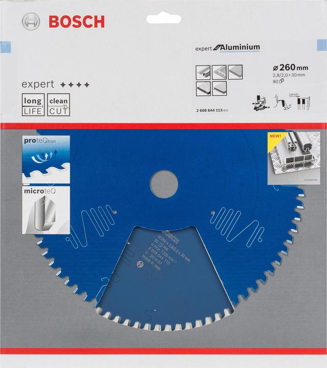 Actual product image Bosch Professional Zubehör Circular saw blade Expert for Aluminium, 260 x 30 x 2.8 mm, 80