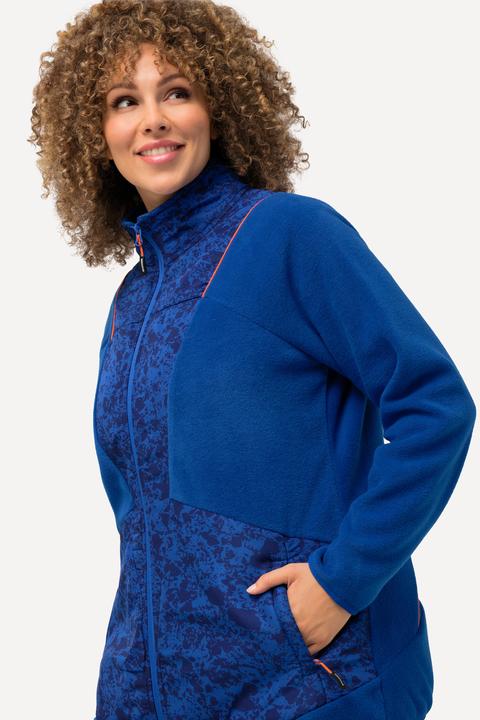 Actual product image Ulla Popken Patch Print Fleece Jacket (46, 48)
