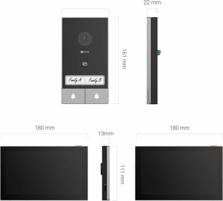 Actual product image EZVIZ Türklingel mit Türsprechanlage (Cable, Wi-Fi)