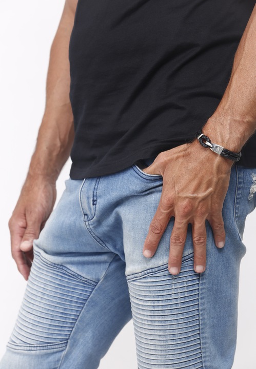 Immagine prodotto Kuzzoi Gancio (23 cm, Argento 925, Cuoio)