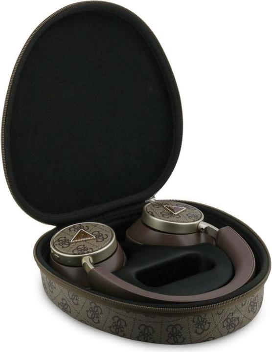 Actual product image Guess Headphones 4G Triangle Logo Bluetooth ENC brown (45 h, Wireless)