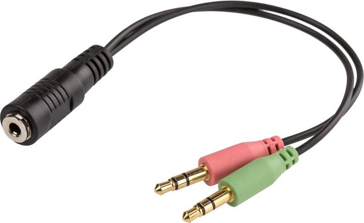 Immagine prodotto Gembird Adattatore audio stereo mini Jack/4PIN/ cavo audio. (0.20 m, Connettore da 3,5 mm (AUX))