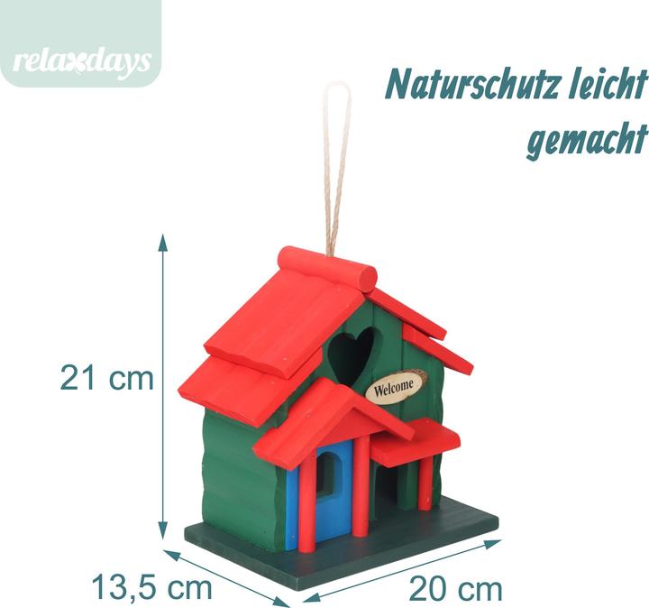 Produktbild Relaxdays Dekovogelhaus