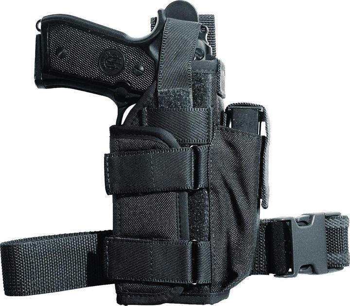 Produktbild Vega Holster taktisches Oberschenkelholster für Pistolen mit Taschenlampe/Laser, schwarz